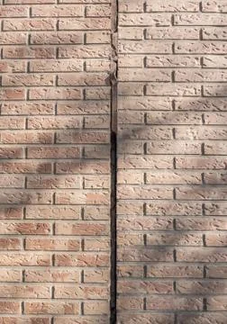 Dilatation joint between two blocks of buildings Stock Photos