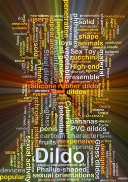 Dildo background concept glowing Stock Illustration