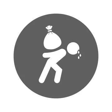 Diligent, hardworking, industrious icon. Stock Photos