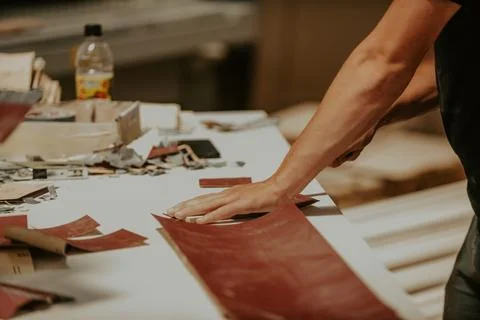 A diligent worker in the woodworking industry is Stock Photos