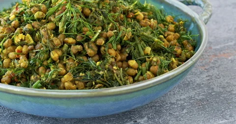 Dill leaves with moong bean. Stock Footage 279922791