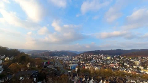 Dillenburg germany 4k 30fps timelapse video Stockbeeldmateriaal 323765858