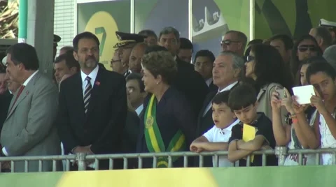 Dilma Rousseff Stock Footage 42136348