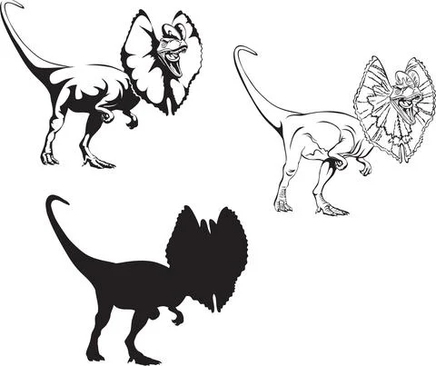 Dilophosaurus Stock Illustration