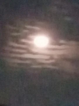 Dim full moon night Foto stock
