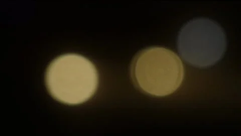 Dim lights of an ambulance at night Vídeo Stock 221617792