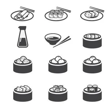 Dim sum icon Stock Illustration