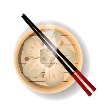 Dim Sum Illustrazione stock