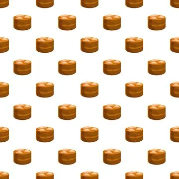 Dim sum steamers repeating pattern background Illustrazione stock