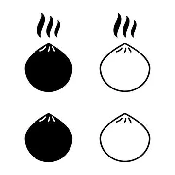 Dim sum, vector icon. Stock Illustration