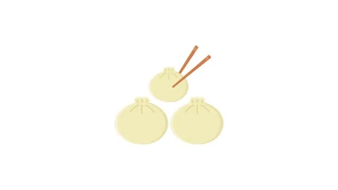 Dim Sums icon animation for motion graphics. Foods and Drinks Icons Video stock 147743286