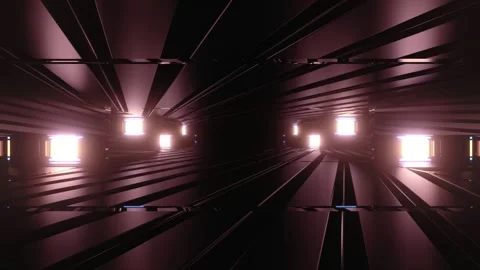 Dim vinous corridor 3d illustration Stock-Footage 160540510