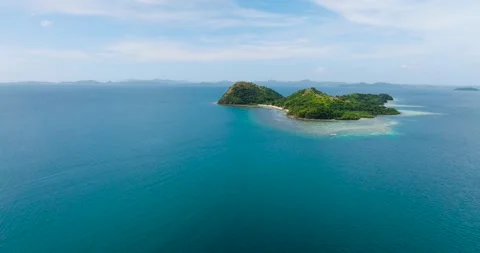 Dimanglet Island in Coron, Palawan. Philippines. Stock Footage 321513466