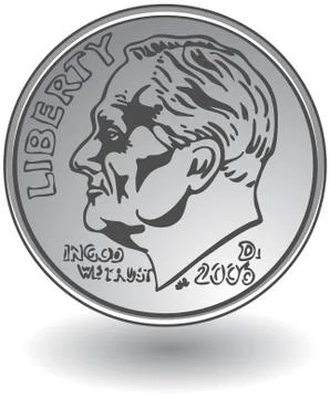 Dime Stock Illustration