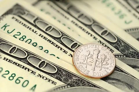 Dime US cent coin Stock Photos