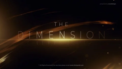 Dimension Cinematic title Stock After Effects