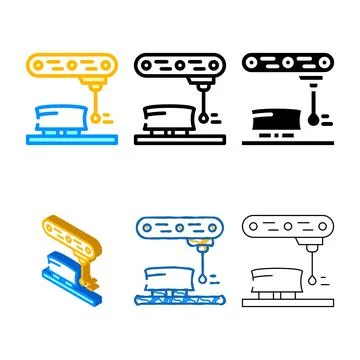 Dimension gauge color icon vector designs color Stock Illustration