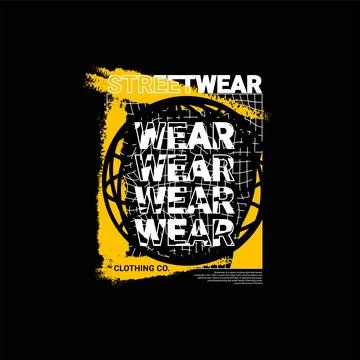 Dimension writing design, suitable for screen printing t-shirts, clothes, jac Stock Illustration