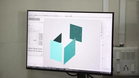 The dimensional accuracy of a heavy, complex, precision-machined metal casting Stock Footage 321340632