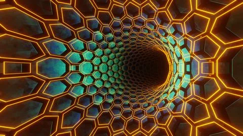 Dimensional Honeycomb Exit Fotos Stock