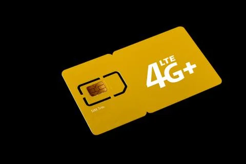 Dimensions of sim cards. Standard, micro and nano SIM card collected in card. Stock Photos
