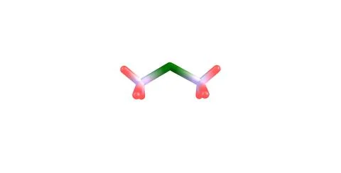 Dimethylmercury molecular structure on white background Stock Illustration