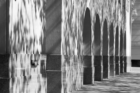 Diminishing arches Stock Photos