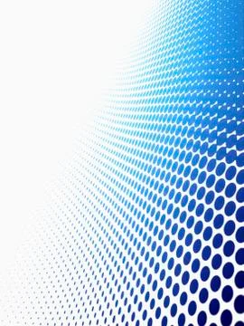 Diminishing dot pattern against a white background 스톡 일러스트