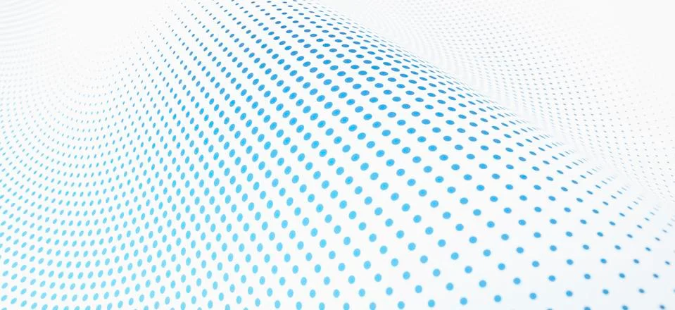 Diminishing dot pattern against a white background イラスト素材