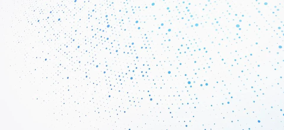 Diminishing dot pattern against a white background Illustrazione stock