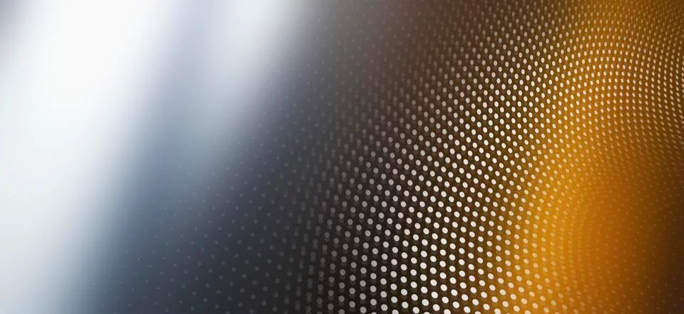 Diminishing dot pattern and colored light Stock Illustration