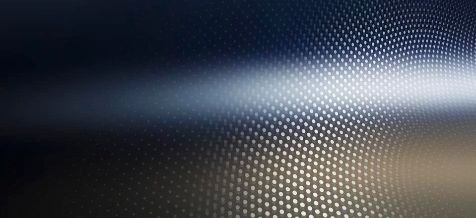 Diminishing dot pattern and colored light Stock Illustration