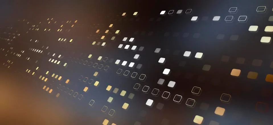Diminishing square pattern against an abstract background 스톡 일러스트