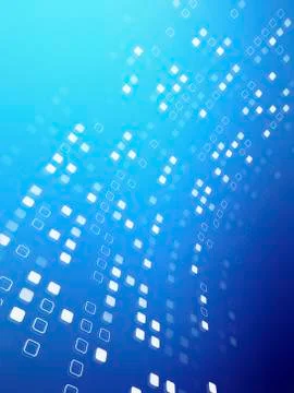 Diminishing square pattern against an abstract background Illustrazione stock