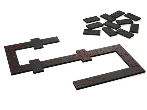 Dimino game Illustrazione stock
