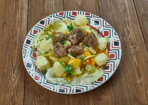 Dimlama stew Stockfoto's