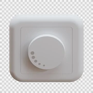 Dimmer Switch 3D Illustration Stock Illustration