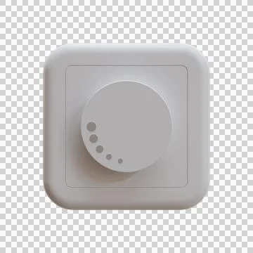 Dimmer Switch 3D Illustration Illustrazione stock