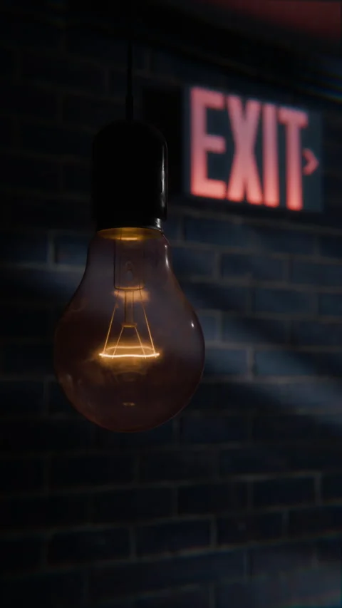 Dimming Lightbulb Stock Footage 300158647