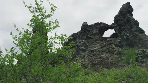 Dimmuborgir Wide Dolly Stock Footage 183486008