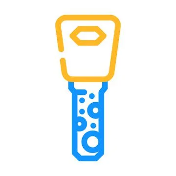 Dimple key color icon vector illustration 스톡 일러스트