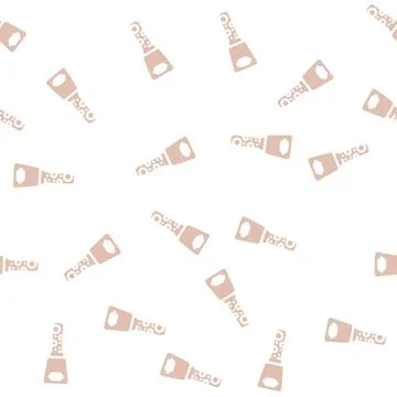 Dimple key glyph vector seamless pattern 스톡 일러스트