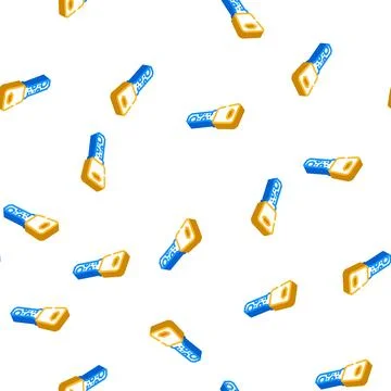 Dimple key isometric icon seamless pattern Stock Illustration