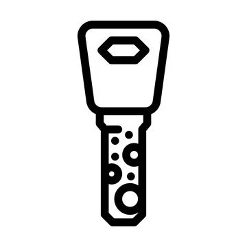 Dimple key line icon vector illustration 스톡 일러스트