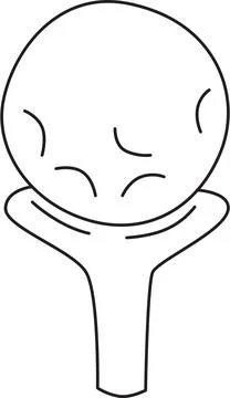 Dimpled Golf Ball Illustrazione stock