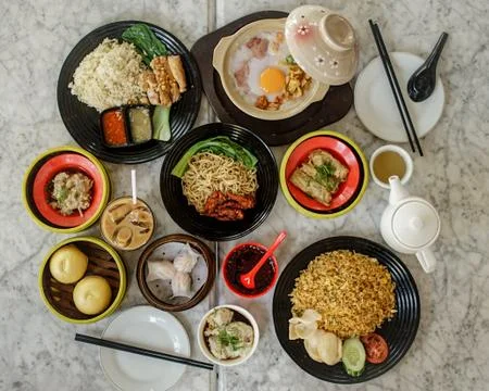Dimsum feast Foto stock