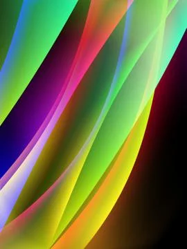 Dinamyc flow, stylized waves, vector Stock Illustration