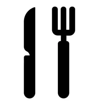 Dine In Cutlery Illustrazione stock