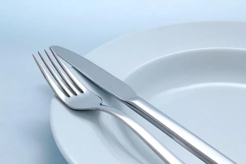 Diner cutlery background Stock Photos