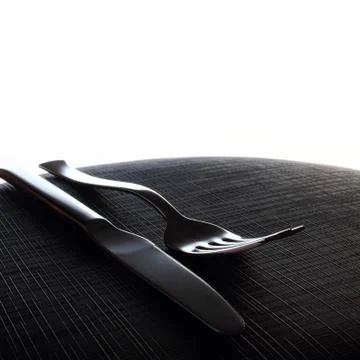 Diner cutlery 스톡 사진